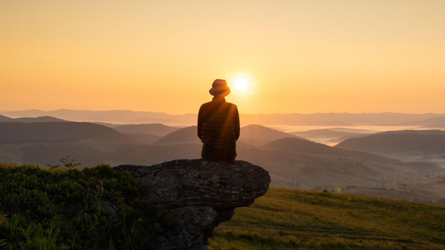 Meditating man